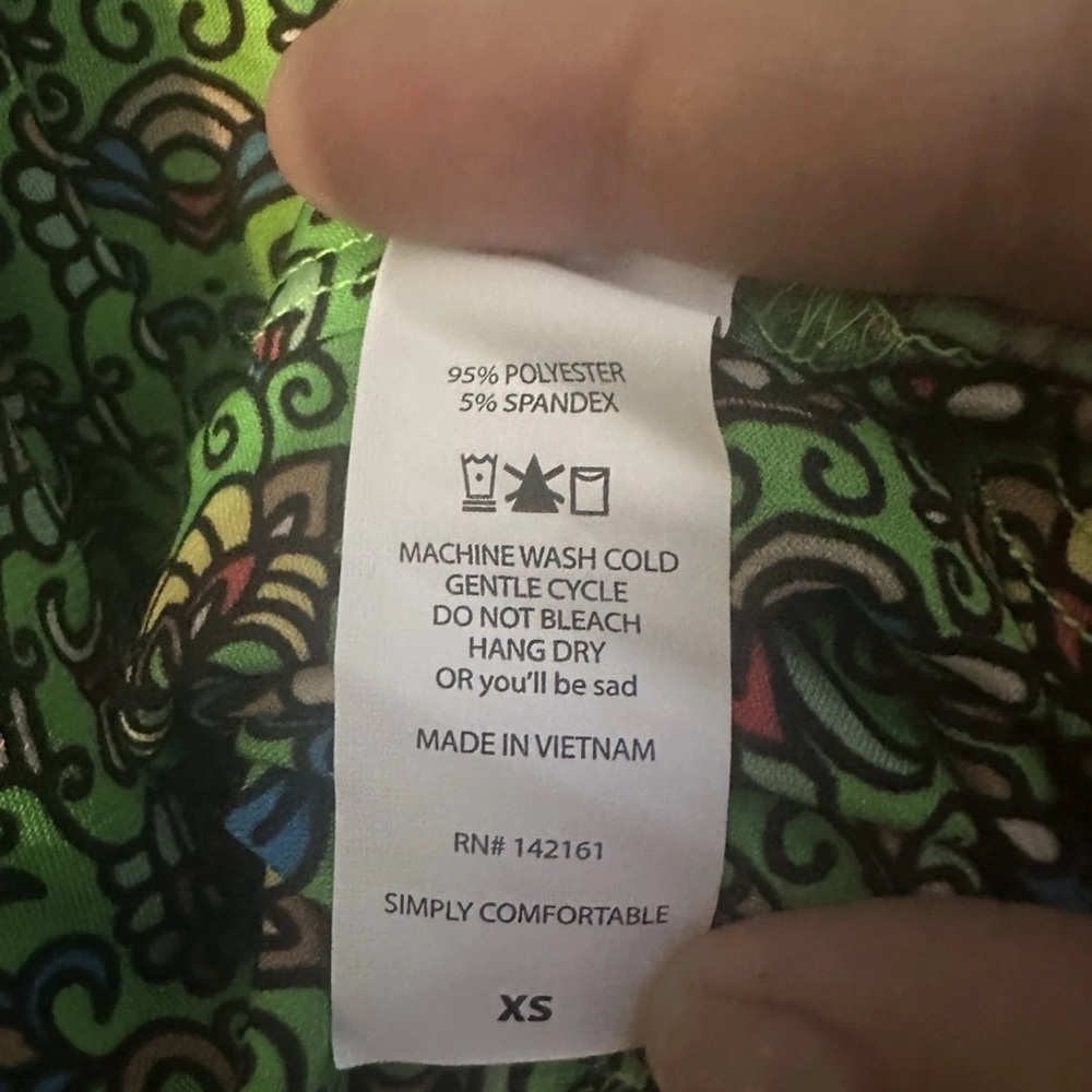 NWT LuLaRoe Boho Aztec Print Maxi Skirt Size XS Green - Picture 7 of 10